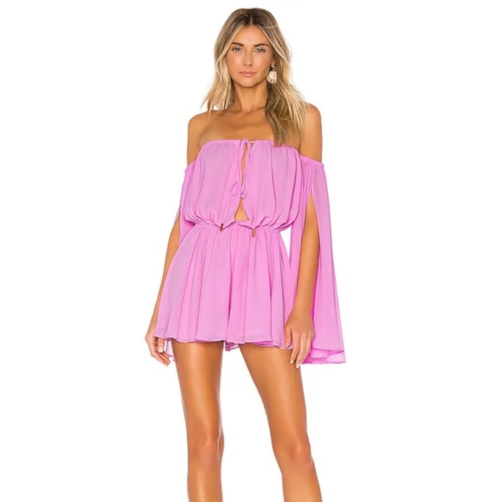 Michael Costello x Revolve pink romper